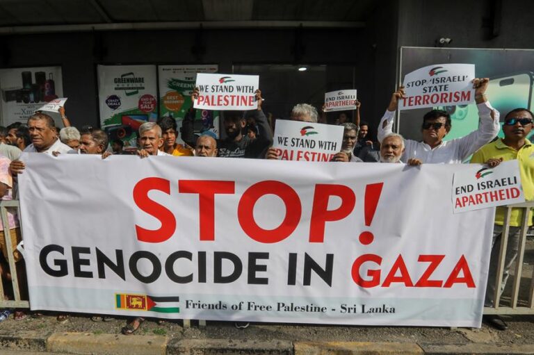 Se manifiestan por los “actos inhumanos” de Israel en Palestina