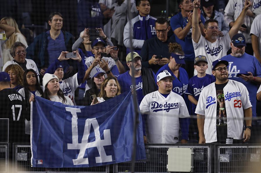 Fans of de Dodgers