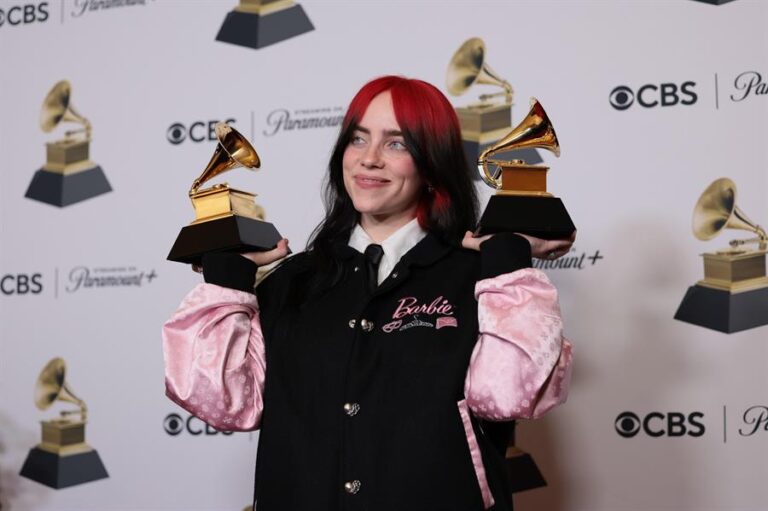 Billie Eilish, Sabrina Carpenter y Shakira actuarán en la gala de los Grammy
