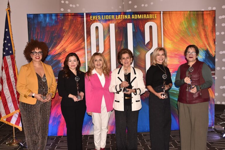 De izquierda a derecha: Carmen Gandulla, Ingrid Echeverria, Heidi Castrillón, Dra. Antonia Novello, Jeanette Prenger y Adele Rivas.