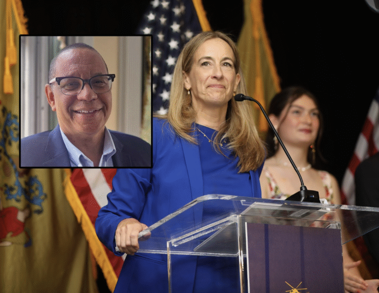 Dale Caldwell, un presidente universitario, es la elección de la representante demócrata en la carrera por la gobernación, Mikie Sherrill, para ser vicegobernador. (Foto de Sherrill por Amanda Brown, foto de Caldwell cortesía de la Universidad Centenary)