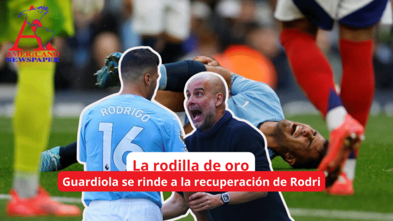 Pep Guardiola sobre Rodri: “Tiene la rodilla perfecta”
