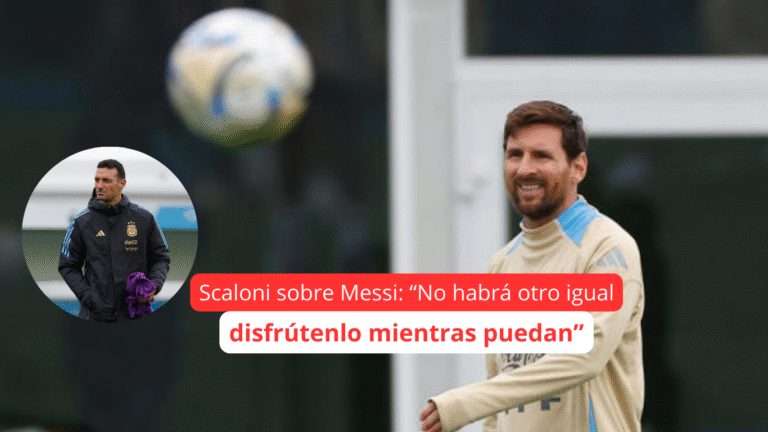 Scaloni emocionado: “Disfrutemos a Messi hasta el último partido”