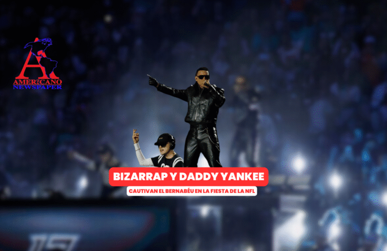 Bizarrap y Daddy Yankee revolucionan el Bernabéu en la fiesta de la NFL