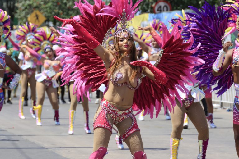 Artistas desfilan en la Gran Parada de Comparsas en el Carnaval de Barranquilla (Colombia). Foto de archivo. EFE/Ricardo Maldonado Rozo