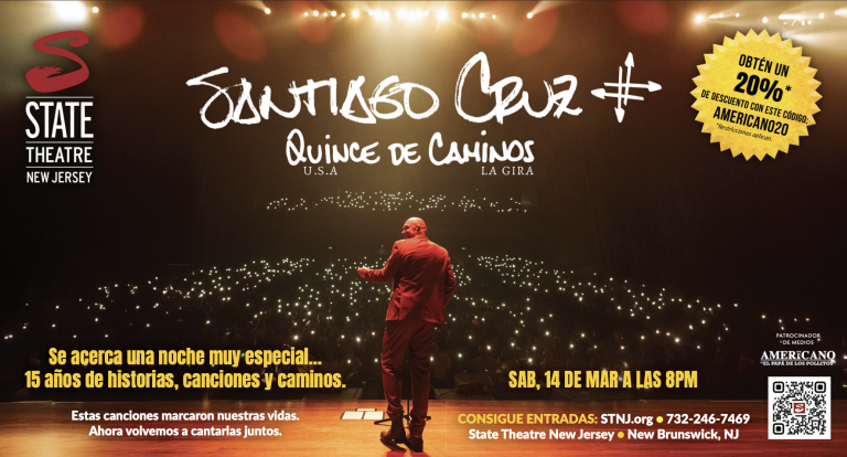 Santiago Cruz en el Teatro de New Brunswick