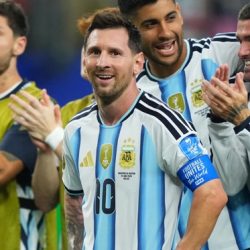 Messi con doblete para Argentina.