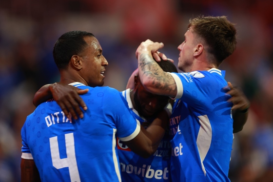 Jugadores de Cruz Azul celebran un gol. Imagen de archivo. EFE/ Mario Guzmán