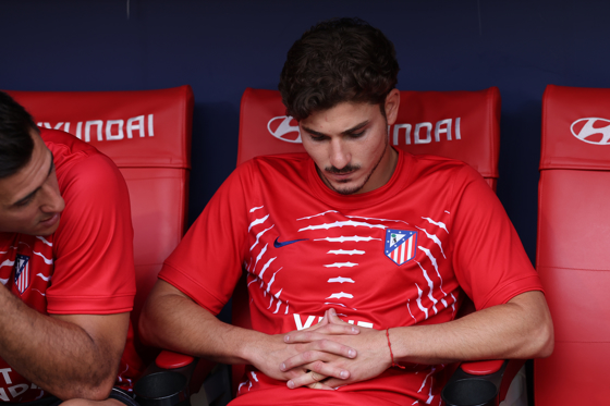 El delantero argentino del Atlético de Madrid, Julián Álvarez, en el estadio Metropolitano, en Madrid en foto de archivo de Kiko Huesca. EFE