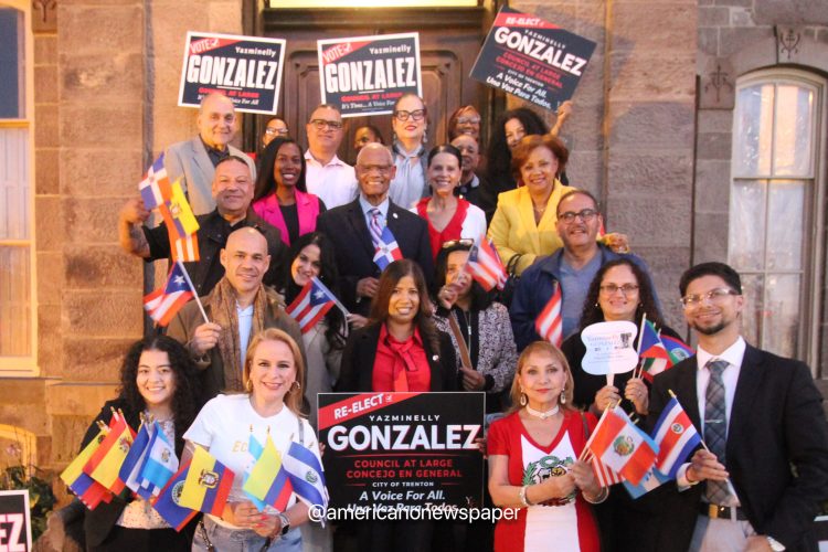 La Concejal Yazminelly Gonzales recibió el apoyo del Caucus Latino de Trenton para su reelección.