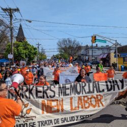 Hundreds March with New Labor!