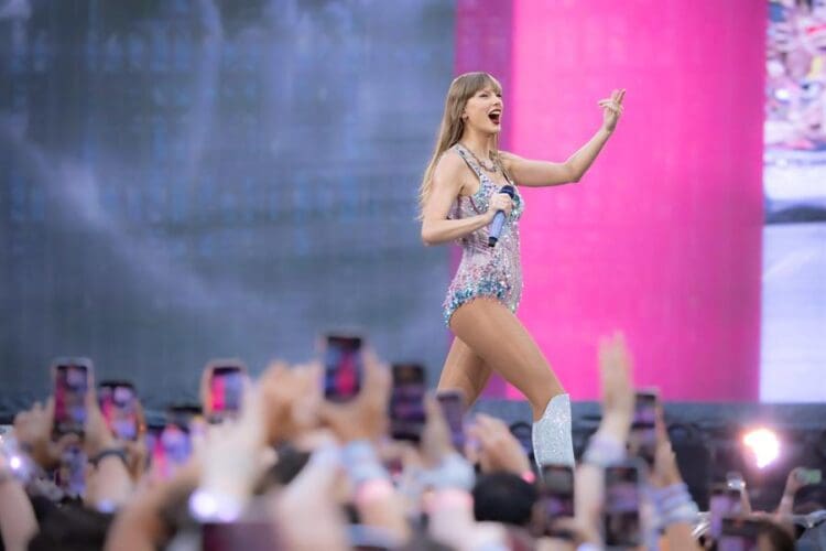 [FILE] A picture of Taylor Swift during 'The Eras Tour' concert. EFE-EPA/ROSSELLA PAPETTI
