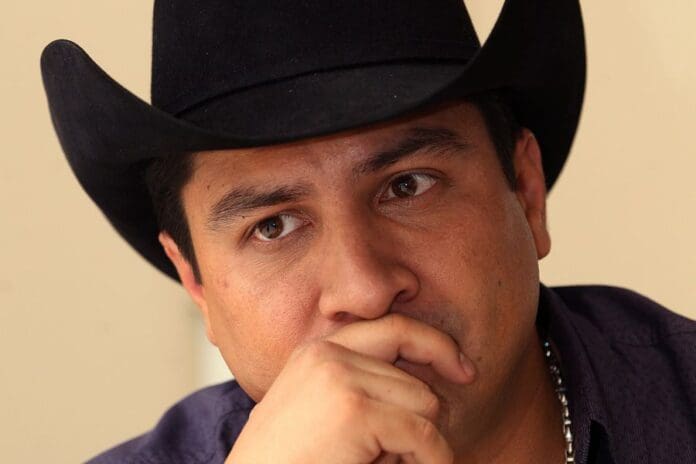 Photo of Mexican singer, Julión Álvarez. EFE-EPA/Alex Cruz