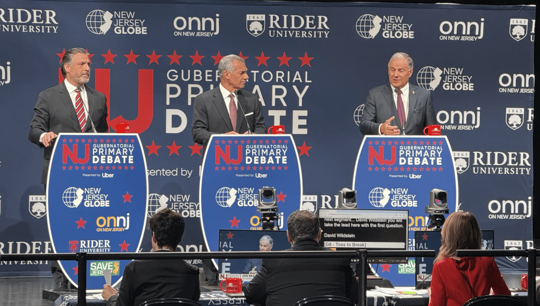The Republican candidates are Bill Spadea, Jack Ciattarelli and State Senator John Bramnick.