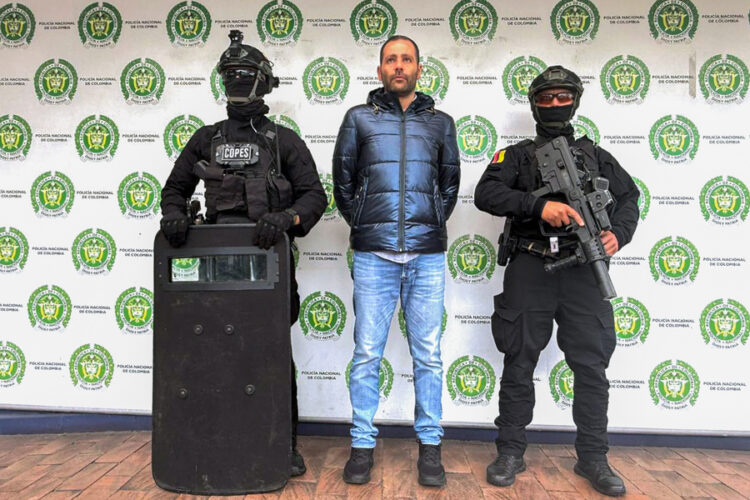 Photograph provided by the Colombian National Police of Italian citizen Giuseppe Palermo, alias "Peppe" after his capture this Friday, Bogotá Jul 11, 2025. EFE/ Colombian National Police