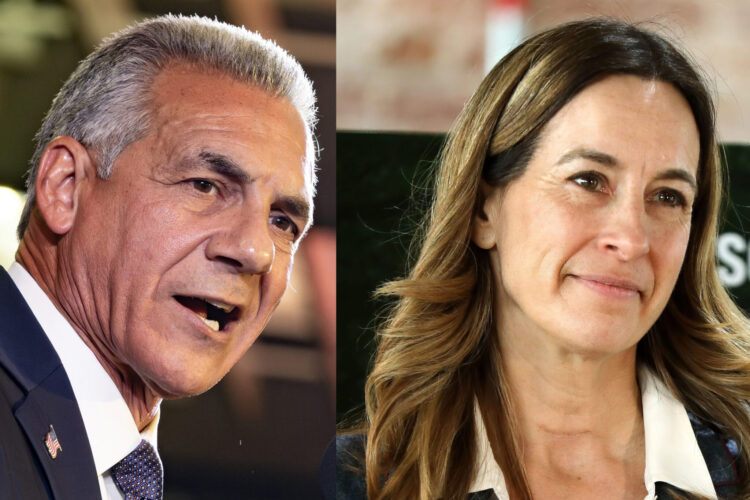 Republican Jack Ciattarelli and Democrat Mikie Sherrill will face off in November to succeed Gov. Phil Murphy in 2026. (Photos by Hal Brown and Amanda Brown)