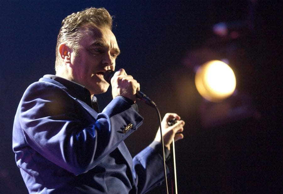 (FILE) British singer Morrissey performs on stage during a one-off gig to promote his new album - You Are The Quarry - at the Manchester Evening News Arena in Manchester Saturday 22 May 2004. EPA/Yui Mok UK AND IRELAND OUT