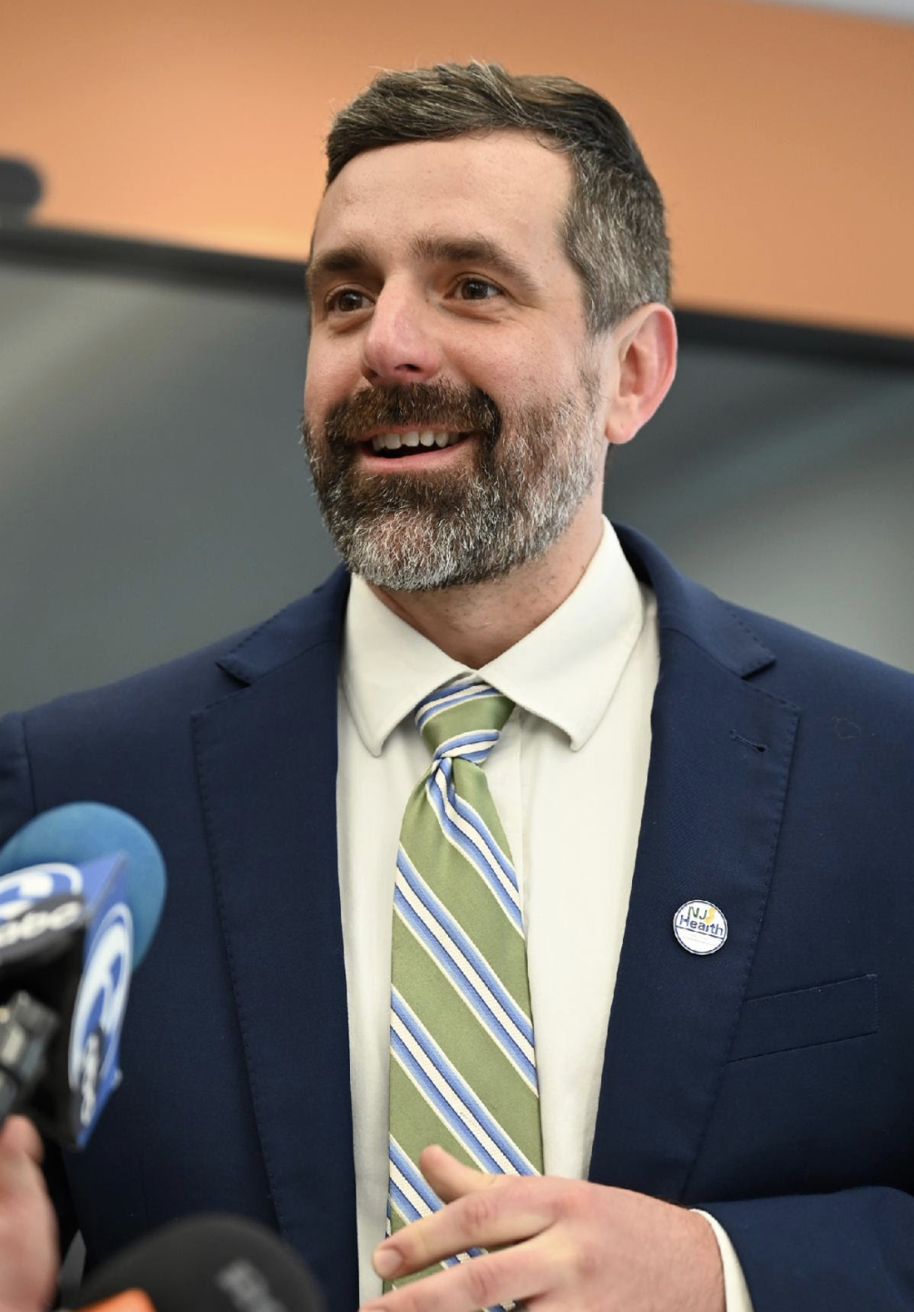 New Jersey Acting Health Commissioner Jeff Brown discusses the importance of staying up-to-date on vaccinations and preparing for respiratory virus season after receiving his flu and COVID-19 vaccinations this morning at the Henry J. Austin Health Center.