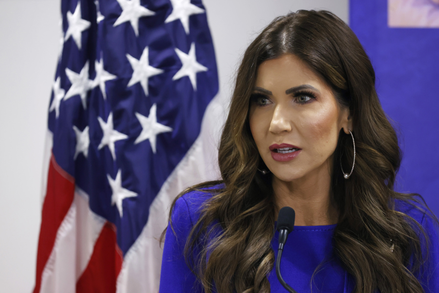 (FILE) - United States Secretary of Homeland Security, Kristi Noem, Jul. 30, 2025. EFE/ Elvis González