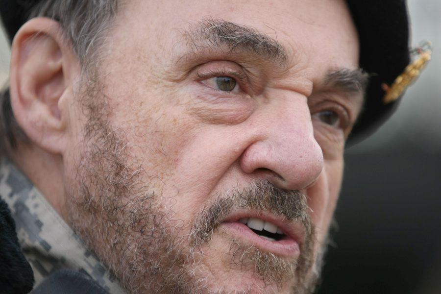[FILE] British actor John Rhys-Davies speaks during the shooting of a scene of the film Ice Age 2 at the 86th Szolnok Helicopter Base in Szolnok, 100 kms southeast of Budapest, Hungary, 09 November 2012. EFE-EPA/JANOS BUGANY