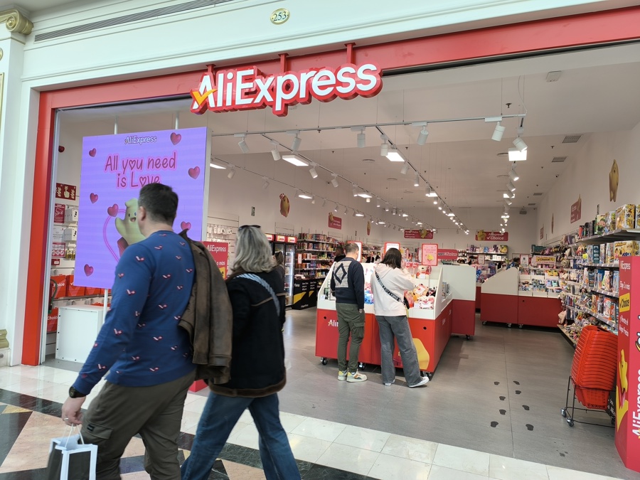 (FILE) AliExpress store in a shopping center in Madrid, Spain, 14 February 2025. EFE/EPA/Paloma Puente