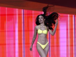 [FILE] Miss Thailand Praveenar Singh wears a swimsuit during the 74th Miss Universe 2025 preliminary competition at Impact Challenger Hall in Nonthaburi province, on the outskirts of Bangkok, Thailand, 19 November 2025. EFE-EPA/RUNGROJ YONGRIT