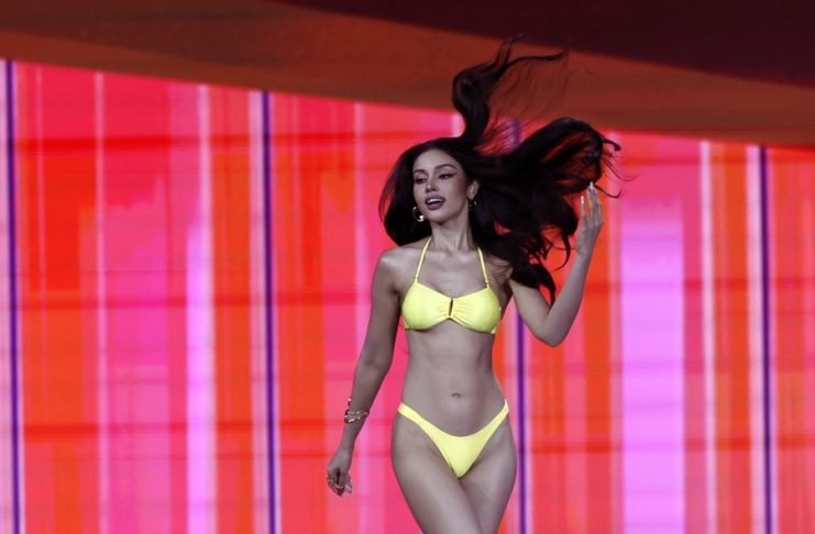 [FILE] Miss Thailand Praveenar Singh wears a swimsuit during the 74th Miss Universe 2025 preliminary competition at Impact Challenger Hall in Nonthaburi province, on the outskirts of Bangkok, Thailand, 19 November 2025. EFE-EPA/RUNGROJ YONGRIT
