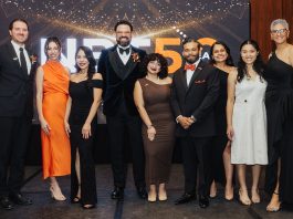 Photo courtesy of New Brunswick Tomorrow. (l-r) 1. Charles Bergman – Senior Director, Neighborhood Strategies 2. Jessica Viscuso – Director of Administration 3. Diana Tapia Diaz – Associate Director of Housing 4. Jaymie Santiago – President 5. Abigail Reynoso – Administration & Communications Associate 6. Manuel Castañeda – Vice President of Operations 7. Jharline Iglesias – Associate Director of Health Services 8. Arginine Lu – LiveWell Intern 9. Jovanny Belisario – Associate Director of Economic Development