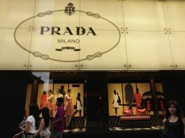 FILE] Several pedestrians walk past a Prada store in Hong Kong. EFE/FILE/Ym Yik
