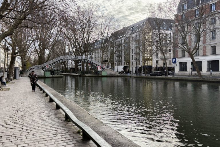 View of the San Martín Canal in Paris, with the Jane Birkin footbridge in the background, which is the oldest bridge on the canal and was named on Saturday, December 13. Dec. 26, 2025. EFE/ Pol Lloberas Cardona