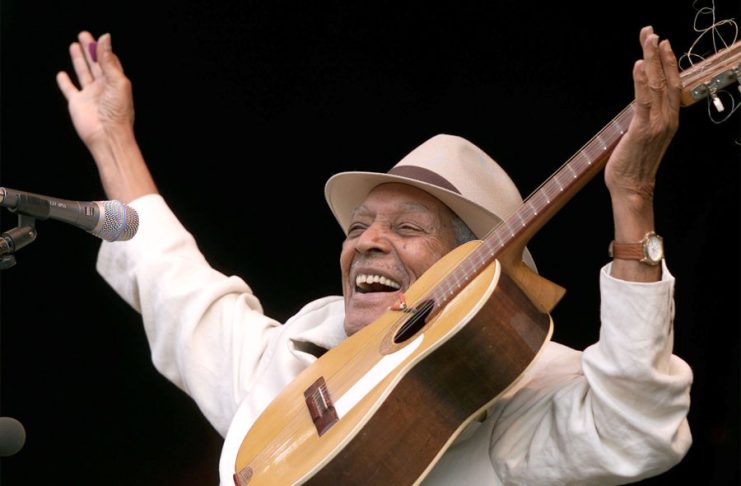 Francisco Repilado of the famous Cuban music group Compay Segundo peforms on the main stage of the Paleo Festival, in Nyon, Switzerland, Friday, 28 July 2000. EPA PHOTO KEYSTONE/FABRICE COFFRINI/FILE