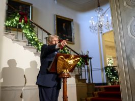 The White House Newsletter! President Trump attended the first White House Christmas party where he paid his paid his respects to the National Guard, especially Guardsman Sarah Beckstrom and Guardsman Andrew Wolfe who were attacked last week.