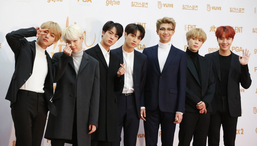 (FILE) South Korean boy band BTS members pose as they arrive for the 32st annual Golden Disk Awards ceremony at the KINTEX in Goyang City, South Korea, 10 January 2018. EPA/KIM HEE-CHUL