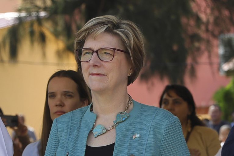 (FILE) File photo, taken on Jun. 6, 2023, shows former US Ambassador to Honduras Laura Dogu at a public event in Tegucigalpa. Jun. 06, 2023. EFE/ Gustavo Amador/FILE