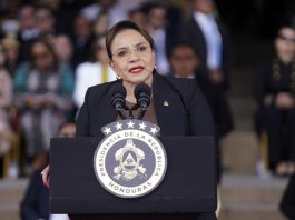 (FILE) Honduran President Xiomara Castro, Dec. 18, 2025. EFE/STR