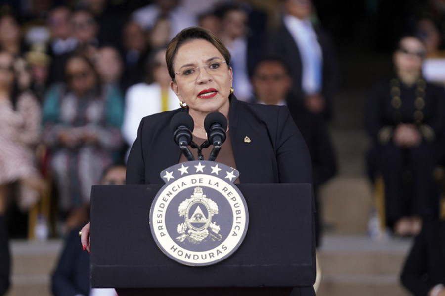 (FILE) Honduran President Xiomara Castro, Dec. 18, 2025. EFE/STR
