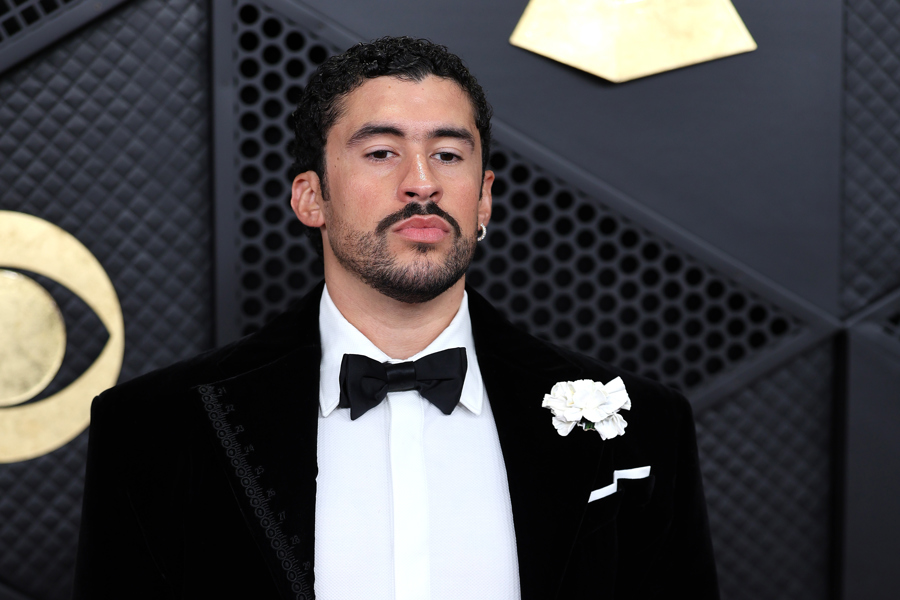Puerto Rican urban music singer Bad Bunny poses on the red carpet at the 68th Grammy Awards in Los Angeles, California, USA, 01 February 2026. EFE/ Octavio Guzman