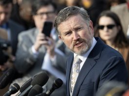 “Epstein Rich and Powerful Men” FILE). Rep. Thomas Massie speaks during a press conference at the US Capitol in Washington, DC, US. Nov. 18, 2025. EFE/EPA/LUKE JOHNSON