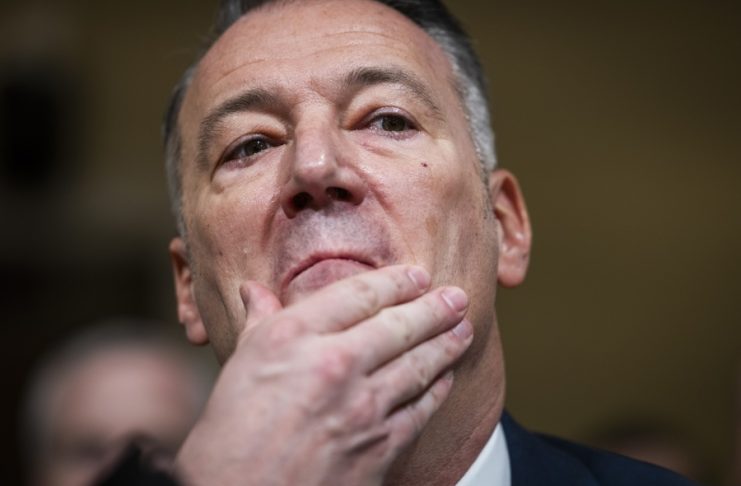 (FILE) Acting Director of US Immigration and Customs Enforcement (ICE) Ted Lyons attends an oversight hearing of the Department of Homeland Security in the Cannon House Office Building in Washington, DC, US, 10 February 2026. EFE/EPA/JIM LO SCALZO