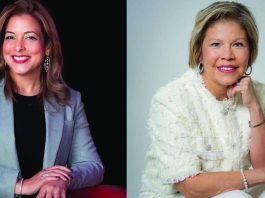 Analilia Mejía Gave a Masterclass on How Latinos can Win Races in Non-Latino Districts with a Grassroots Message Maria R. Gonzalez (left) of Latino Victory Fund and Patricia Campos Medina, President of Latina Civic Action