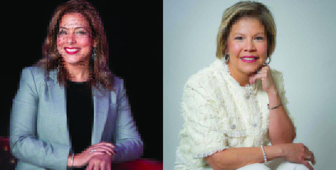 Maria R. Gonzalez (left) of Latino Victory Fund and Patricia Campos Medina, President of Latina Civic Action 