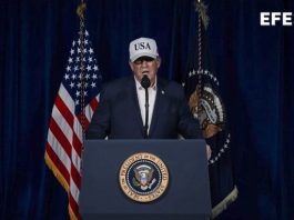 Video grab taken from the Social Truth account of US President Donald Trump. EFE/ US President Donald Trump's Social Truth account