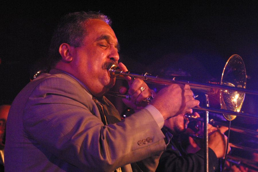 (FILE)- Salsa maestro Willie Colón during his performance on May 2, 2004 at the Copacabana Club in New York City. EFE/ Miguel Rajmil
