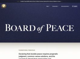 Trump’s Peace Board launches its website