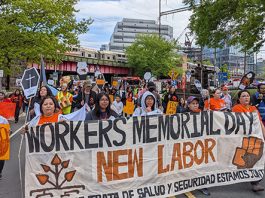Hundreds March for Annual Workers' Memorial Day in New Brunswick, NJ