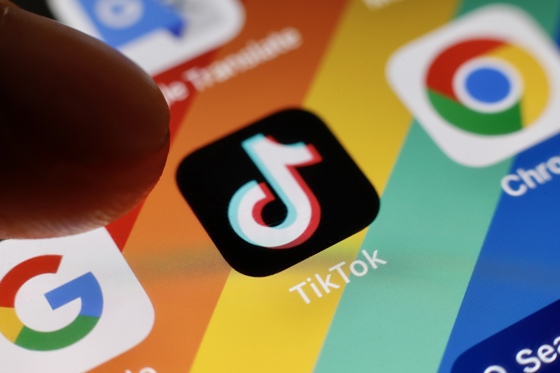 (FILE) The Tiktok application logo is pictured on a smartphone in Taipei, Taiwan, 06 December 2022. EFE/EPA/RITCHIE B. TONGO
