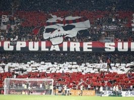 (FILE) OGC Nice fans cheer for their team during the French Ligue 1 soccer match between OGC Nice and Olympique Marseille in Nice, France, 11 September 2016. EFE/EPA/SEBASTIEN NOGIER