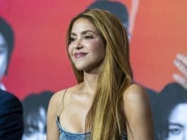 (FILE). Colombian singer Shakira attends the presentation of the artists who will participate in the show for the 2026 FIFA World Cup Final, in New York, United States. May 14, 2026. EFE/ Angel Colmenares