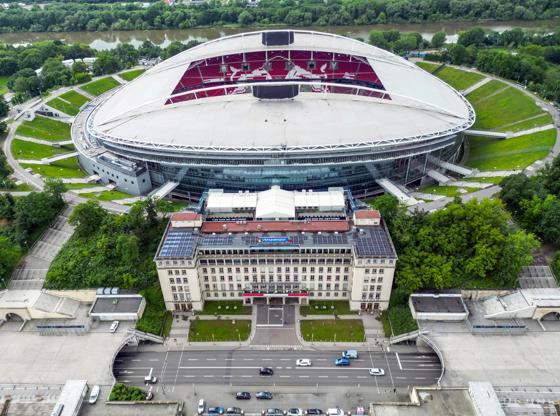 Photograph by Hannibal Hanschke, showing the Red Bull Arena in Leipzig in an archive image from May 28, 2024. EFE