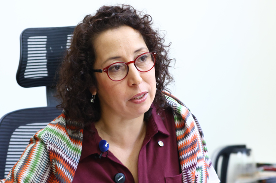 Zohra Abaakouk, PAHO's International Advisor on Noncommunicable Diseases and Social Determinants of Health in Panama, speaks during an interview with EFE on June 6, 2026, in Panama City, Panama. Abaakouk stated that 